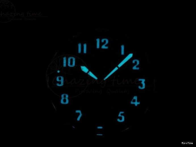 MIROTIME 0404 Practical Calatrava 5524 Pilot Travel Time SS GRF Blue Dial on Black Leather Strap A324 V 7107